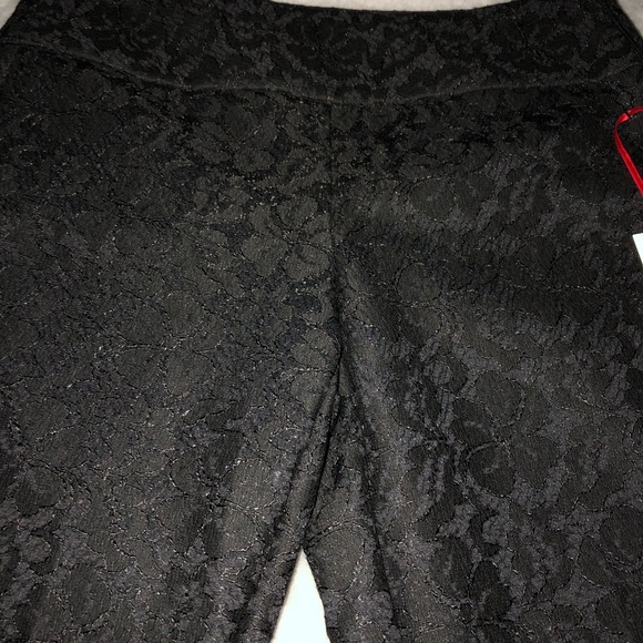 NWT* ELLE Pants Black Lace Trousers Chic - Picture 3 of 12